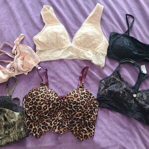 Lot of 6 sz Small Bras Victoria's Secret DKNY